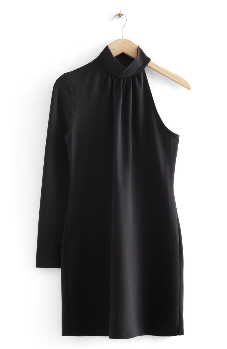 & Other Stories Long Sleeve Dress, Main, color, Black
