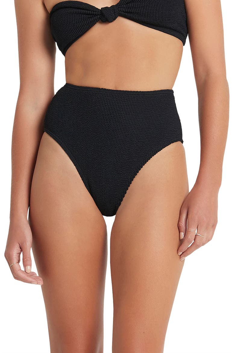 BOUND by Bond-Eye The Palmer Ribbed Bikini Bottoms, Main, color, BLACK