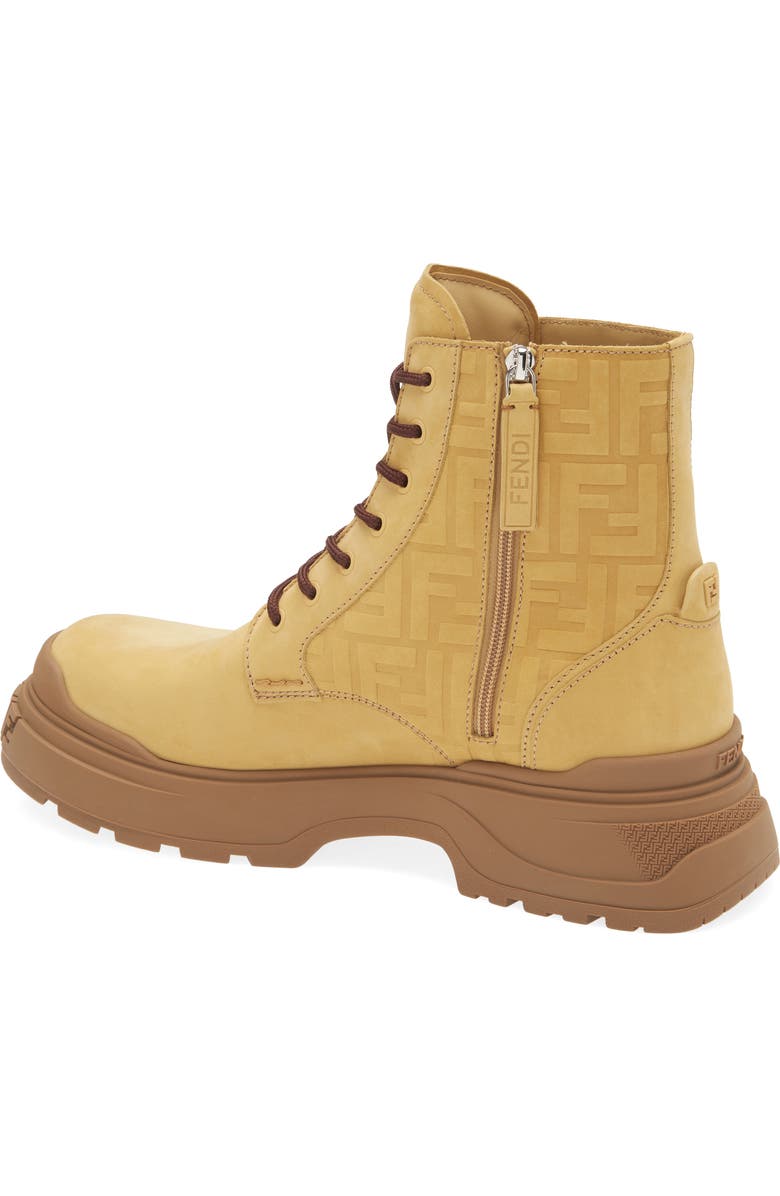 Fendi Force Light Combat Boot, Alternate, color, Light Ocra/ Light Ocra