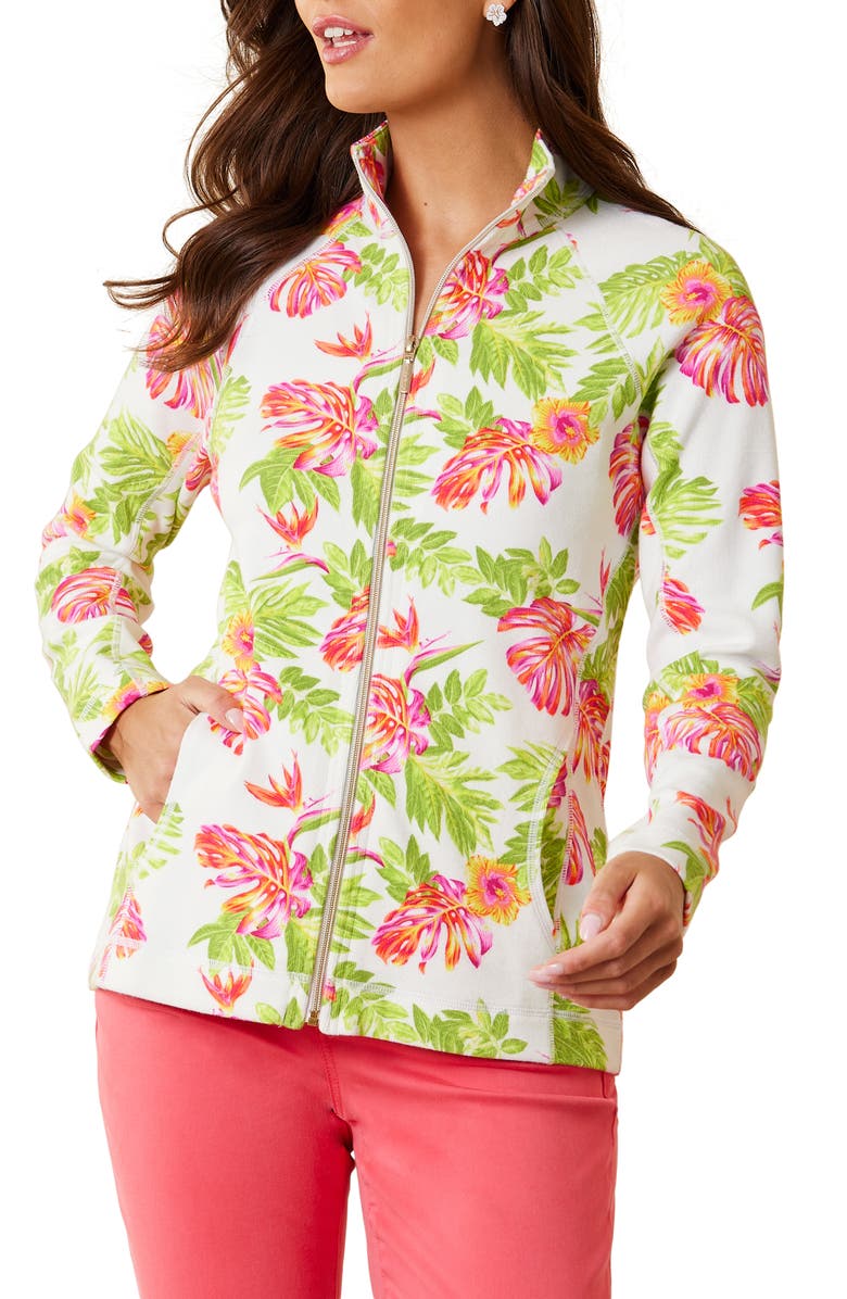 Tommy Bahama Aruba Tidal Fronds Zip Jacket, Main, color, 