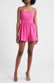 Susana Monaco Ruched Sleeveless Romper