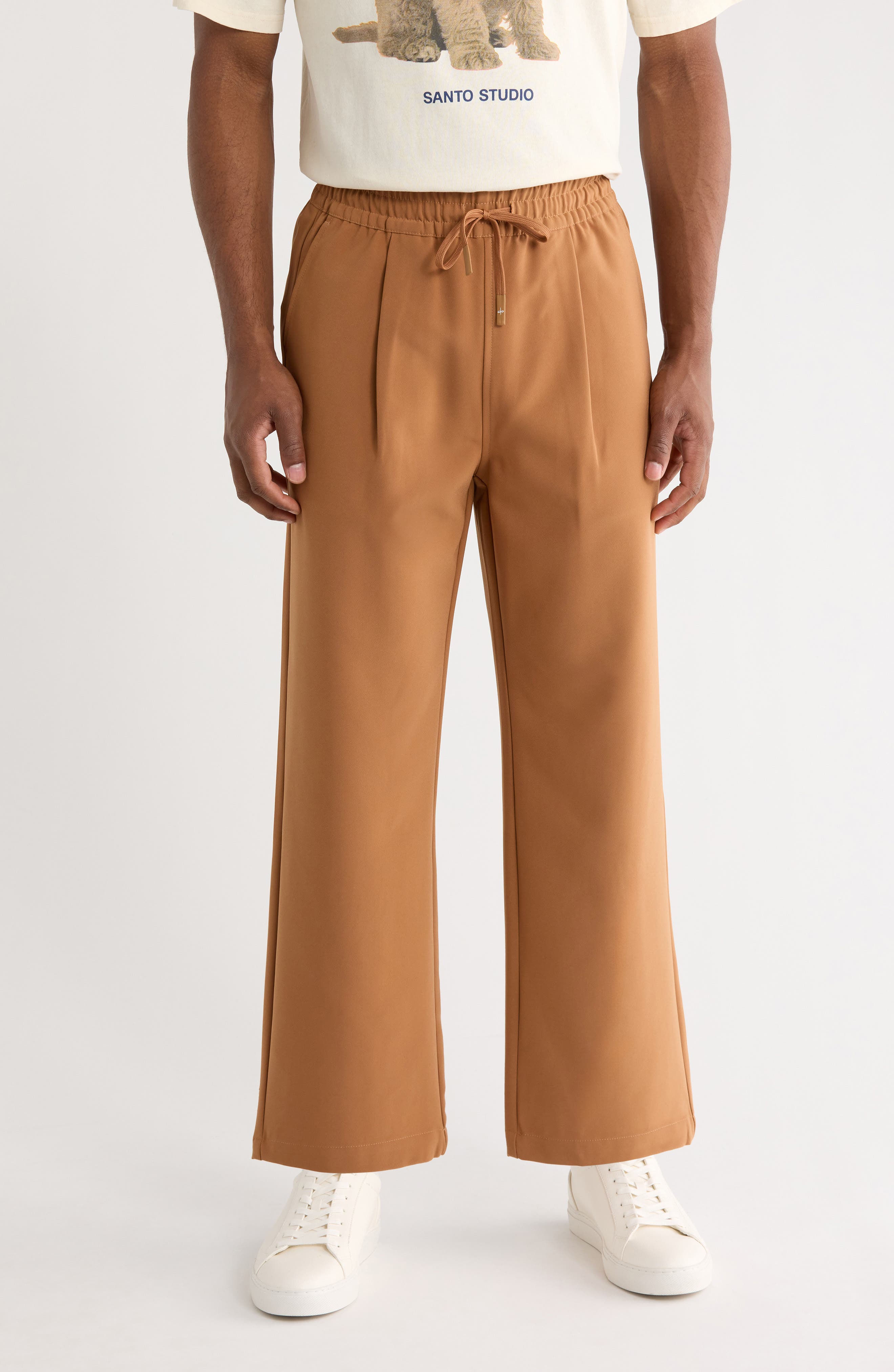 SANTO STUDIO Veloce Cotton Neoprene Track Pants