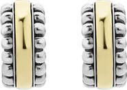 LAGOS Signature Caviar Small Two-Tone Hoop Earrings