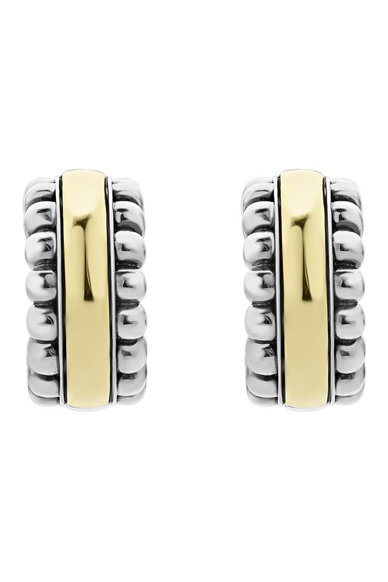 Signature Caviar Small Two-Tone Hoop Earrings video