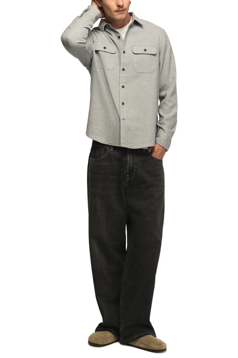 Humboldt Cloud Soft Flannel Long Sleeve Shirt, Alternate, color, HEATHER GREY