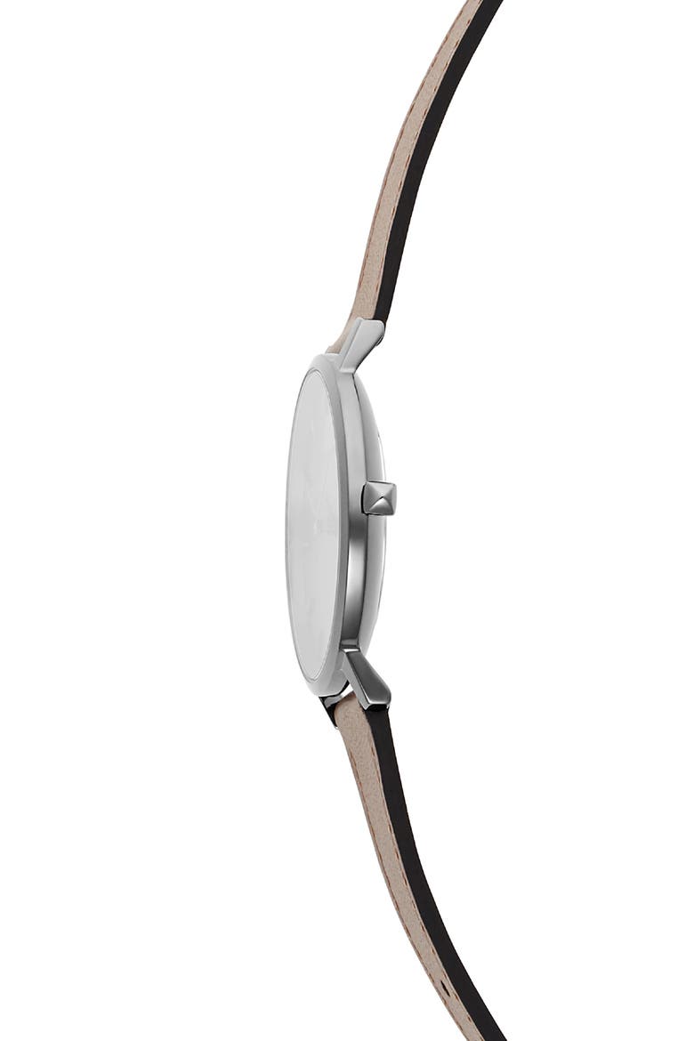 Major Leather Strap Watch, 35mm, Alternate, color, MINK/ GREY
