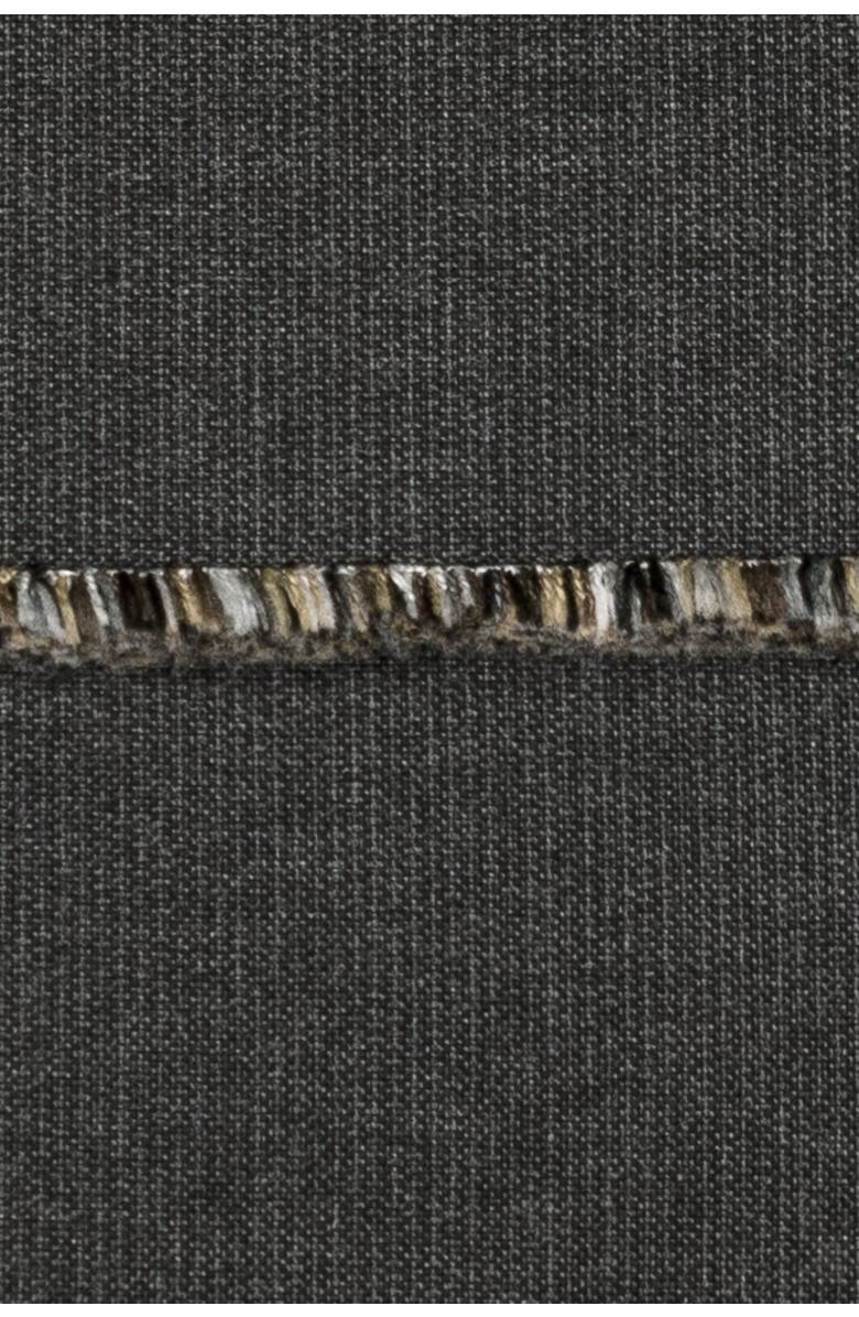 Elaine Smith Micro Fringe Carbon Indoor & Outdoor Woven Accent Pillow, Alternate, color, Carbon