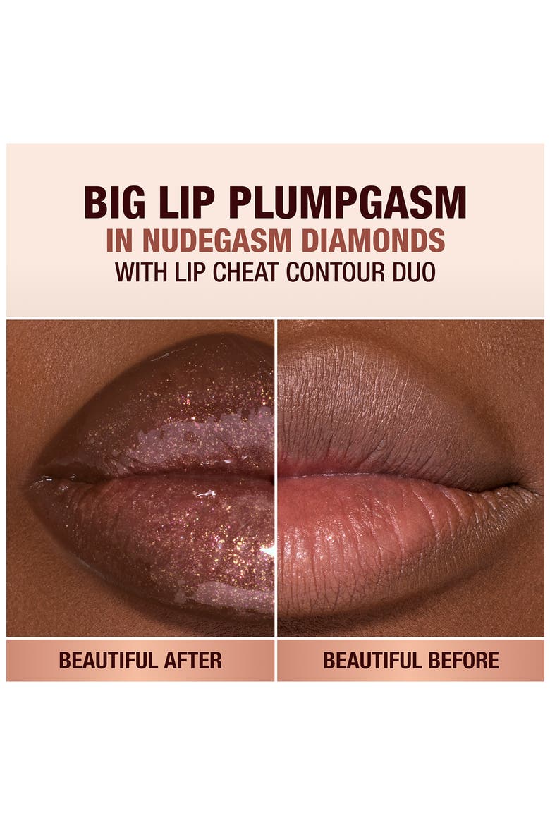 Pillow Talk Big Lip Plumpgasm Plumping Lip Gloss, Alternate, color, NUDEGASM DIAMONDS