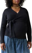 Ingrid & Isabel Rib Maternity/Nursing Wrap Sweater