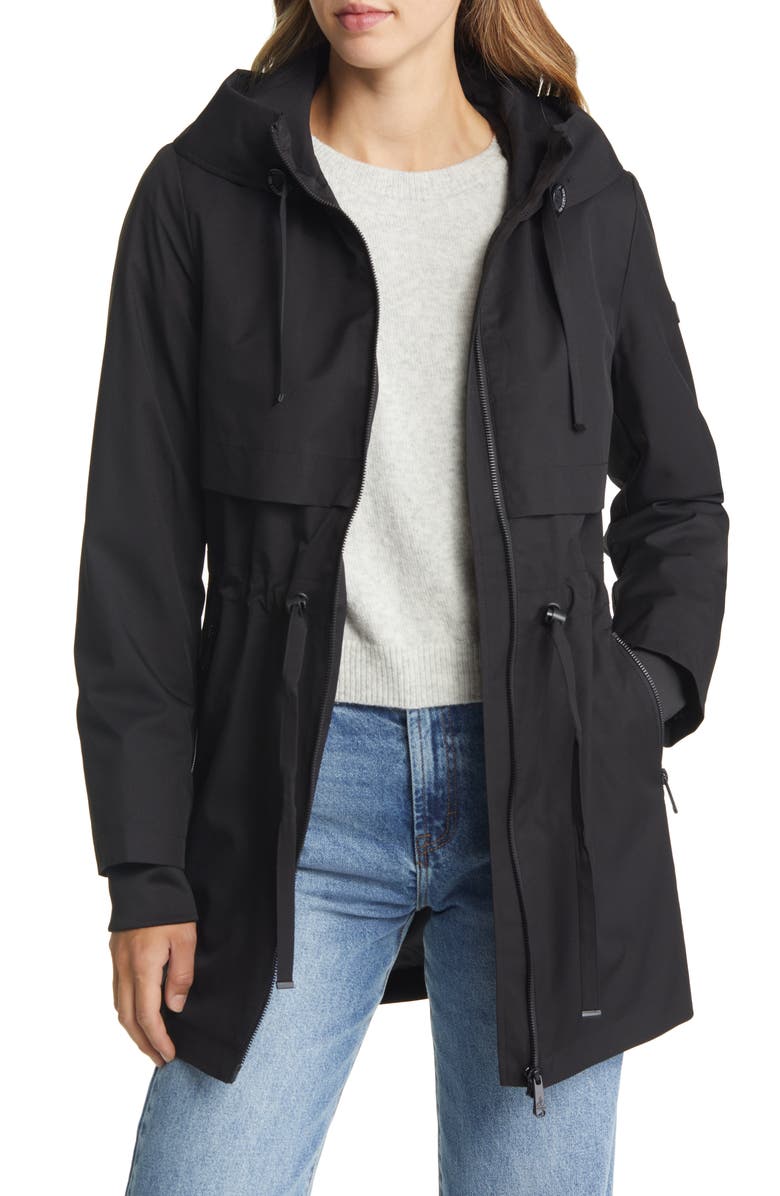 Sam Edelman Water Repellent Front Zip Jacket, Main, color, 