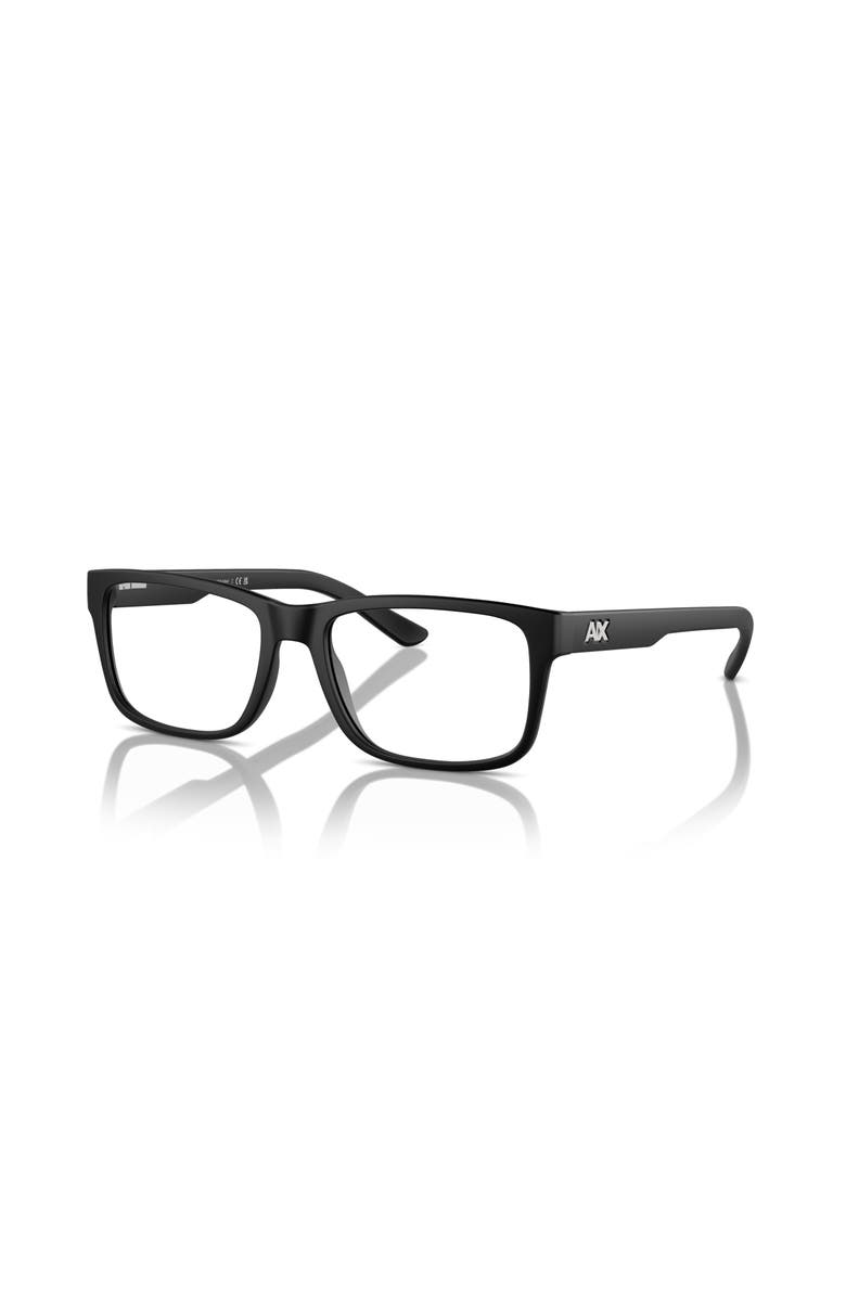 Armani Exchange 53mm Square optical glasses, Main, color, Black