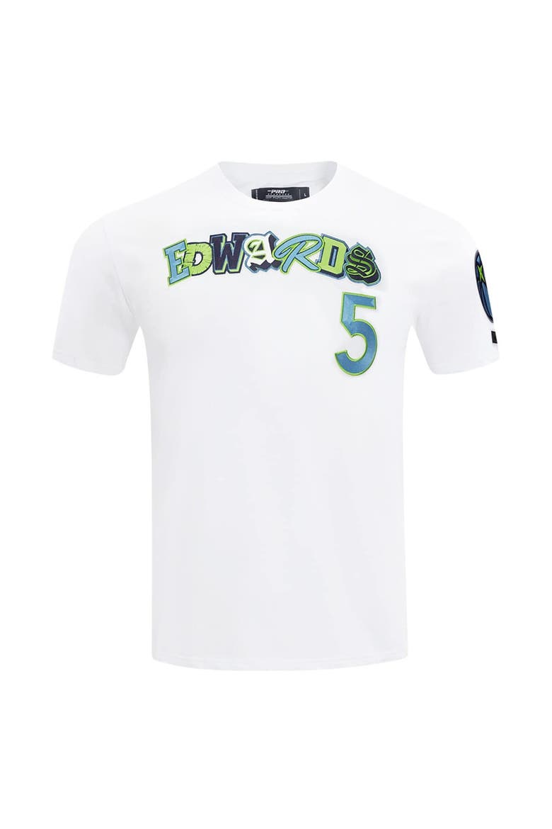 Men's Pro Standard Anthony Edwards White Minnesota Timberwolves City Ransom T-Shirt, Alternate, color, White