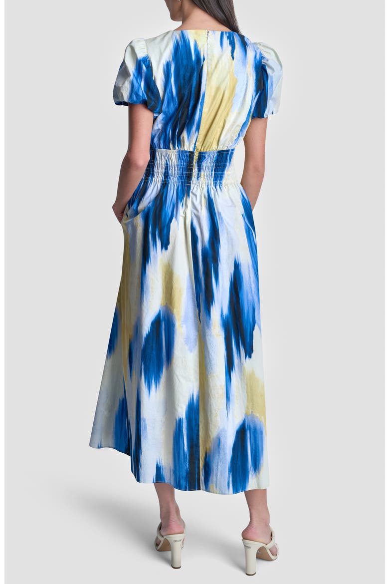 Abstract Print Cotton Dress, Alternate, color, SUNLIT SHORELINE