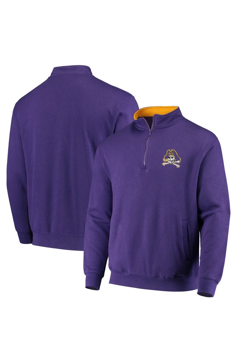COLOSSEUM Men's Colosseum Purple ECU Pirates Tortugas Logo Quarter-Zip Jacket, Main, color, Purple