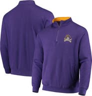 COLOSSEUM Men's Colosseum Purple ECU Pirates Tortugas Logo Quarter-Zip Jacket