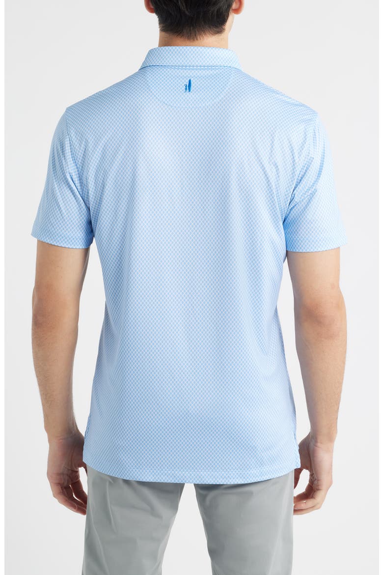 Connors Geo Print Performance Jersey Polo, Alternate, color, KONA
