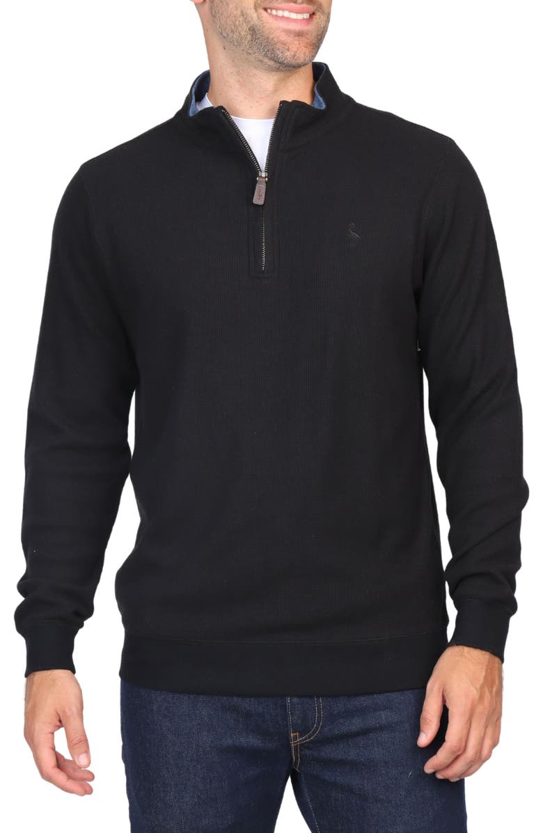 TailorByrd Cozy Knit Quarter Zip Pullover, Main, color, 