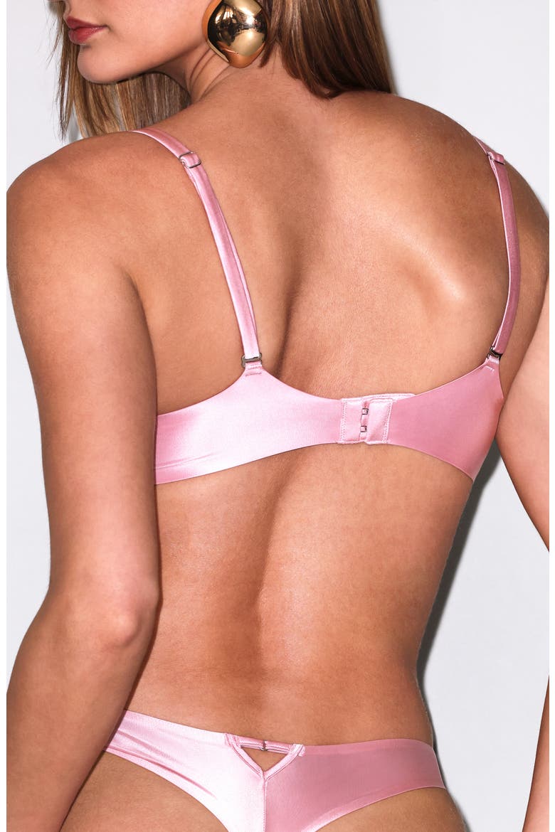 Le Gloss Underwire T-Shirt Bra, Alternate, color, PINK LADY