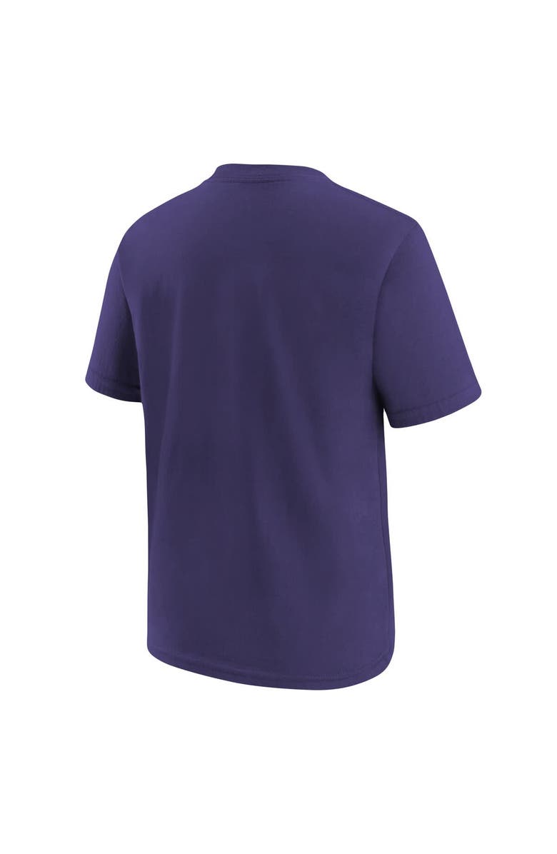Nike Youth Nike Purple Baltimore Ravens Logo T-Shirt, Alternate, color, Purple