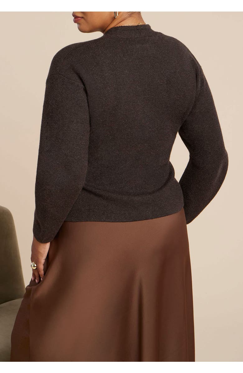 ELOQUII Structured Lurex Cardigan, Alternate, color, 