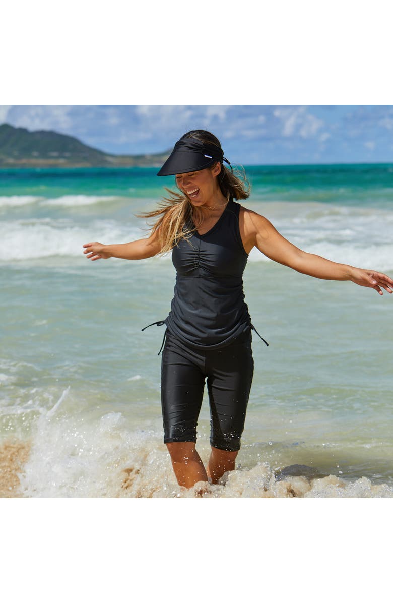 UV Skinz Ruched Tank Top, Alternate, color, Black