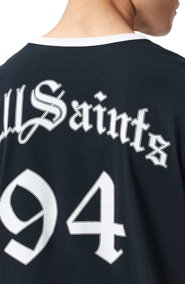 AllSaints Bleus Cotton T-Shirt, Alternate, color, Navy Blue