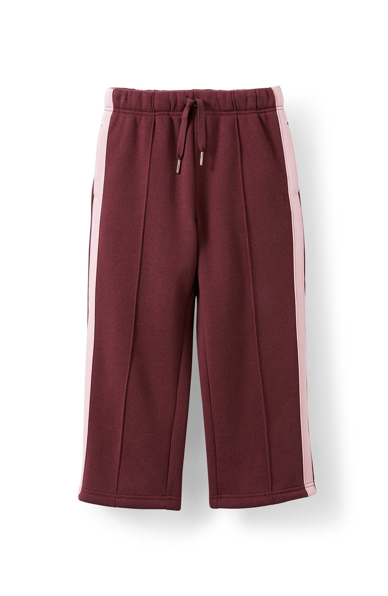 Cotton On Kids Kid's Sammy Wide Leg Trackpant, Main, color, Bordeaux Marshmallow