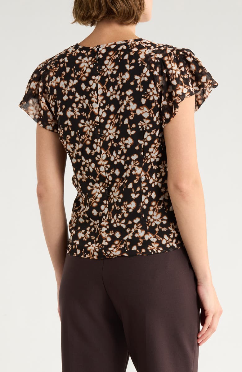 Parker Pucker Sleeve Top, Alternate, color, Rich Black