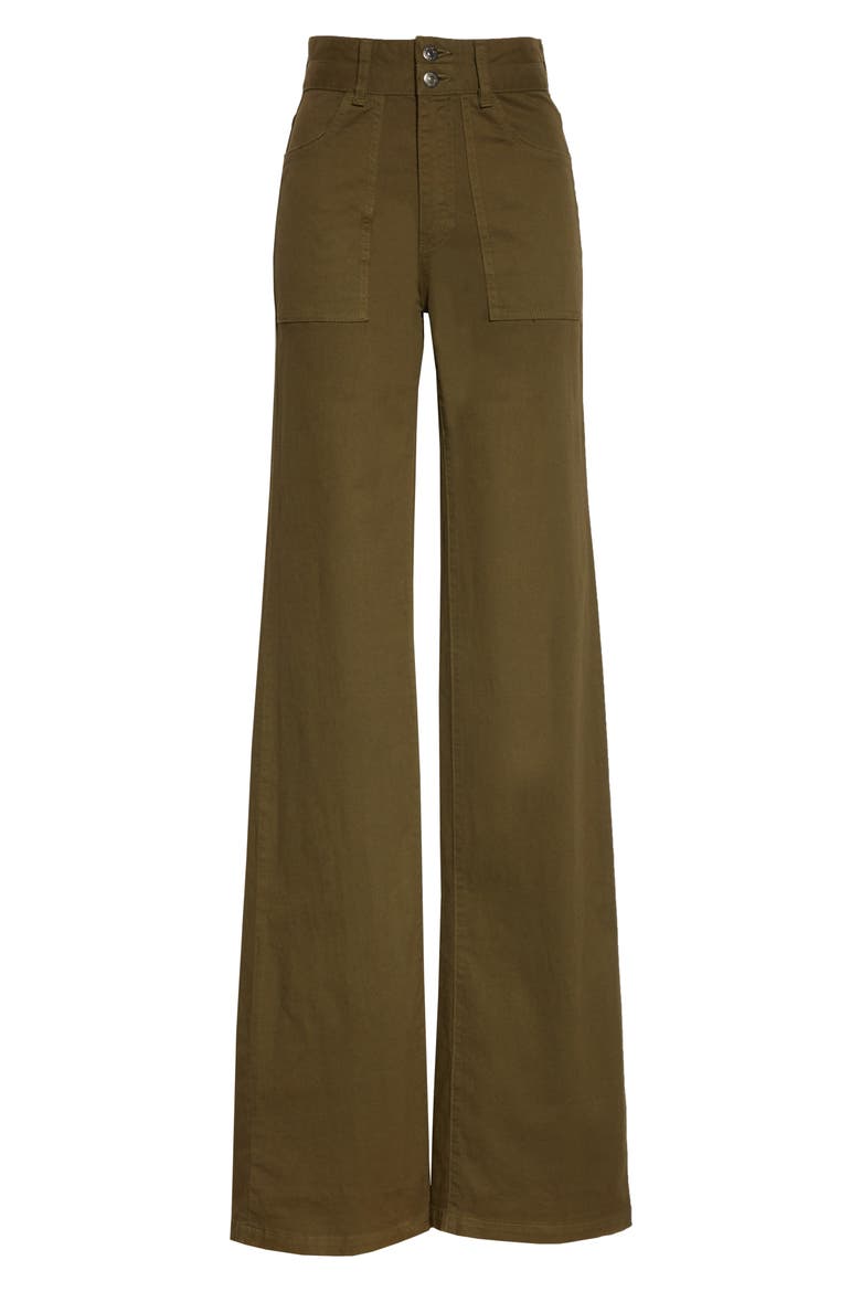 Crosbie High Waist Cargo Jeans, Alternate, color, ARMY