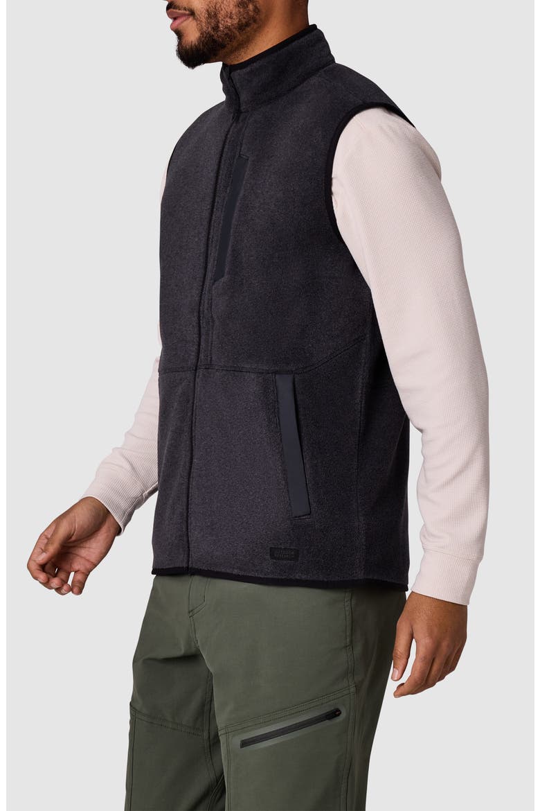 Deming Fleece Vest, Alternate, color, BLACK