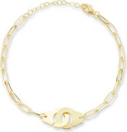 SPHERA MILANO Handcuff Charm Paper Clip Chain Anklet