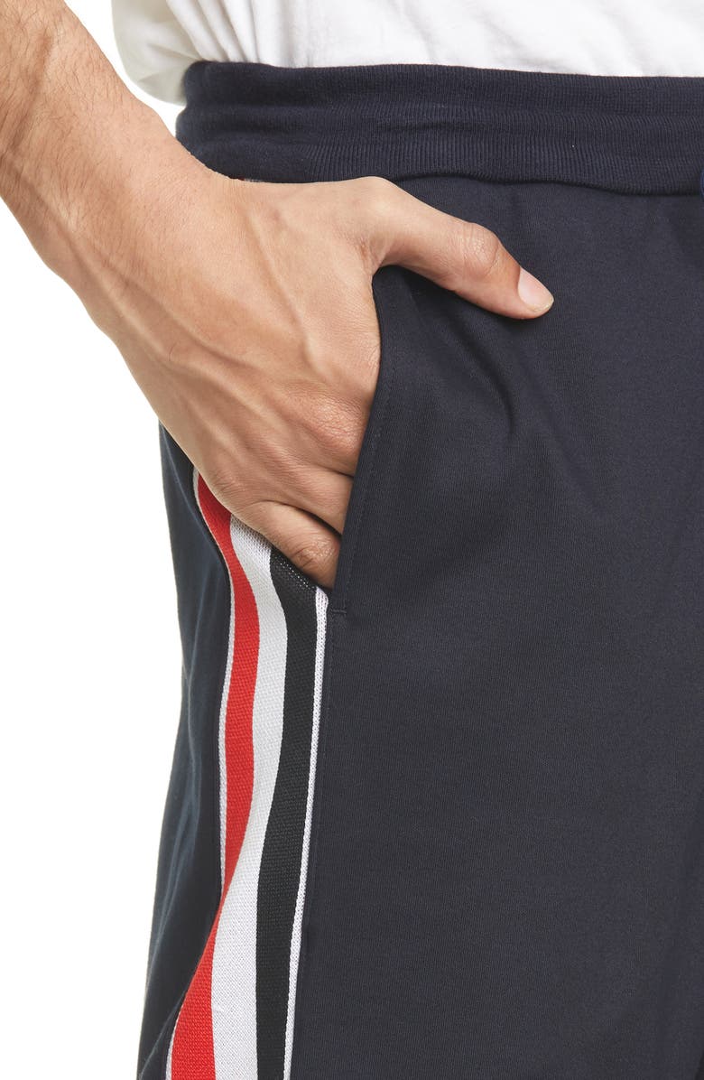 Thom Browne Rib Stripe Sweatpants, Alternate, color, 