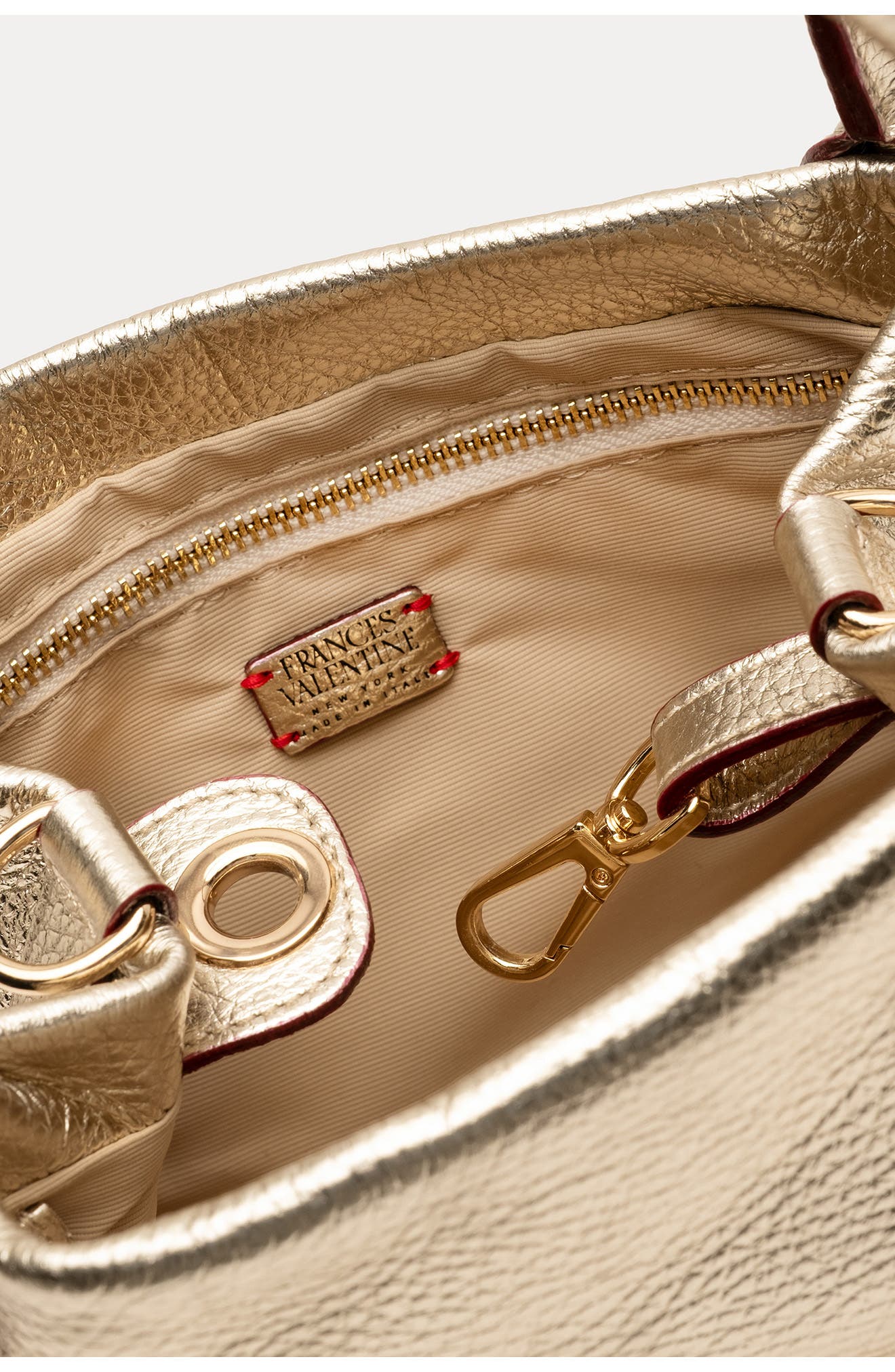 Teeny Sweet Pea Leather Handbag, Alternate, color, PLATINO