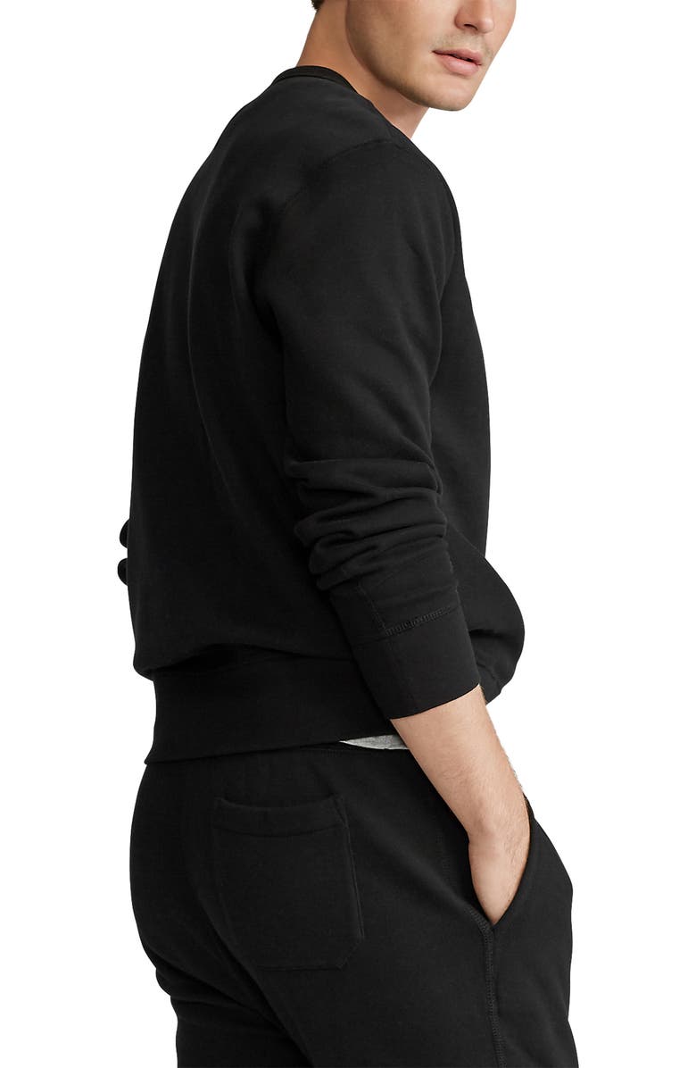 Polo Ralph Lauren Fleece Crewneck Sweatshirt, Alternate, color, Polo Black