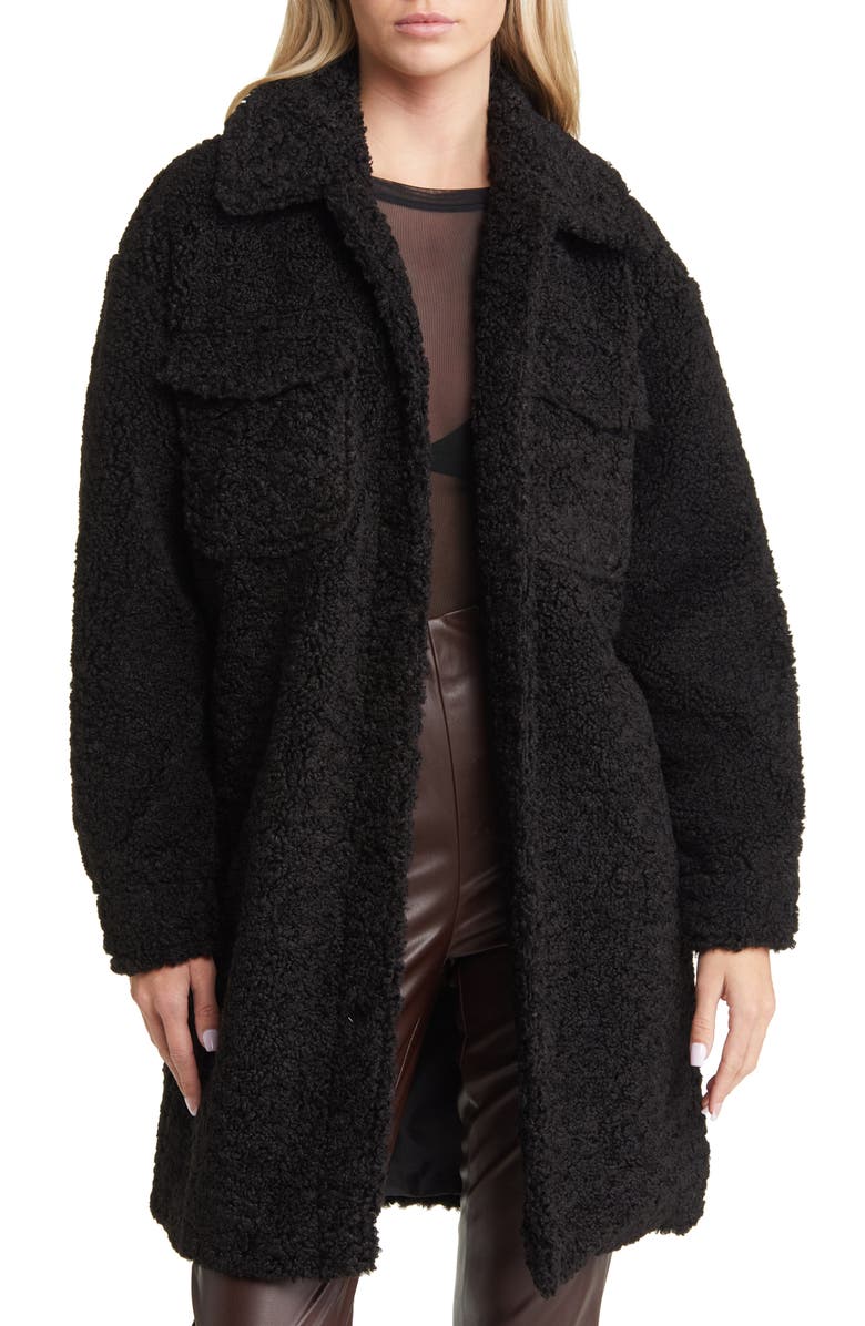 VERO MODA Kyliefilucca Long Teddy Coat, Main, color, 