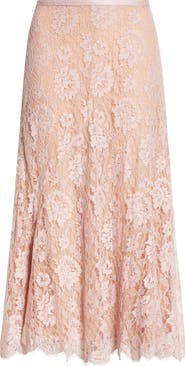 Michael Kors Collection Dance Crushed Floral Lace Skirt