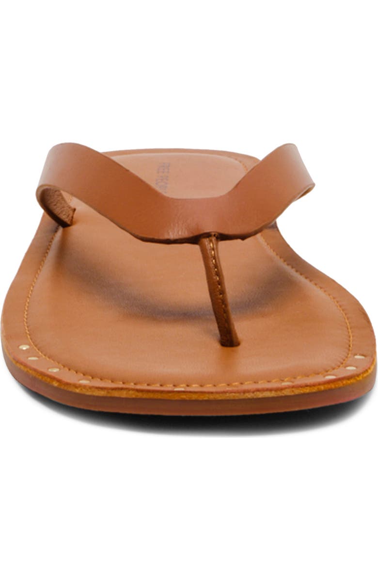 Free People Sona Flip Flop, Alternate, color, Luggage