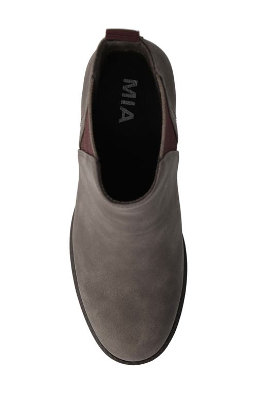 Mia Jody Ribbed Lug Sole Chelsea Boot In Brown