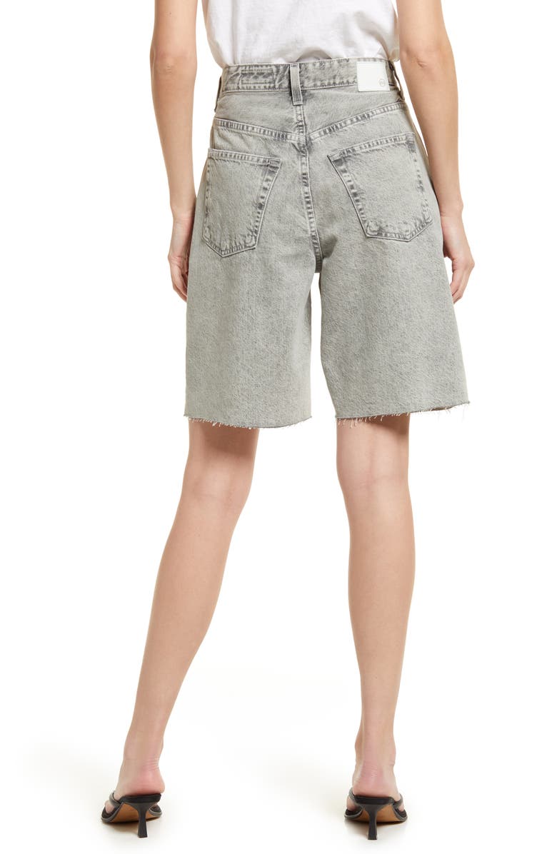 AG Kerah Relaxed Raw Hem Denim Bermuda Shorts, Alternate, color, 