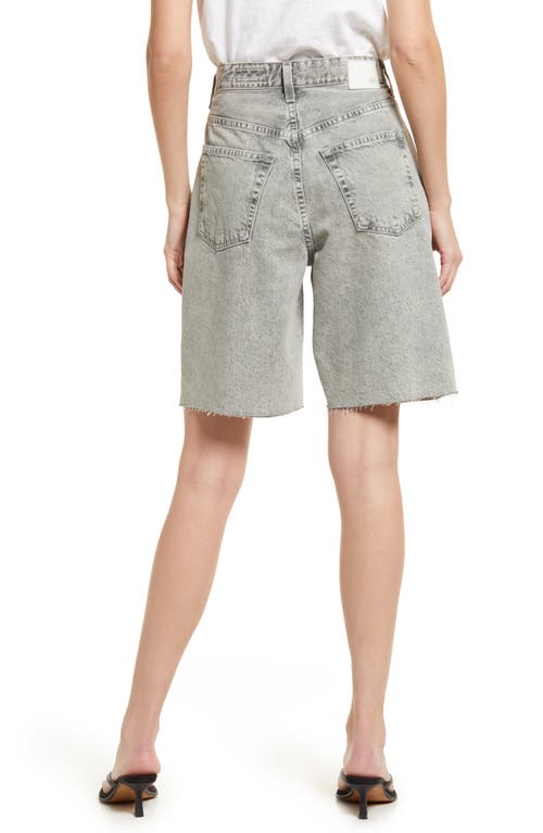 AG AG KERAH RELAXED RAW HEM DENIM BERMUDA SHORTS
