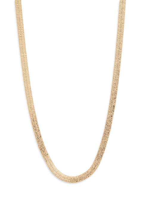 Flat Snake Chain Necklace