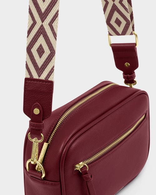 Katie Loxton Hallie Crossbody Bag In Burgundy