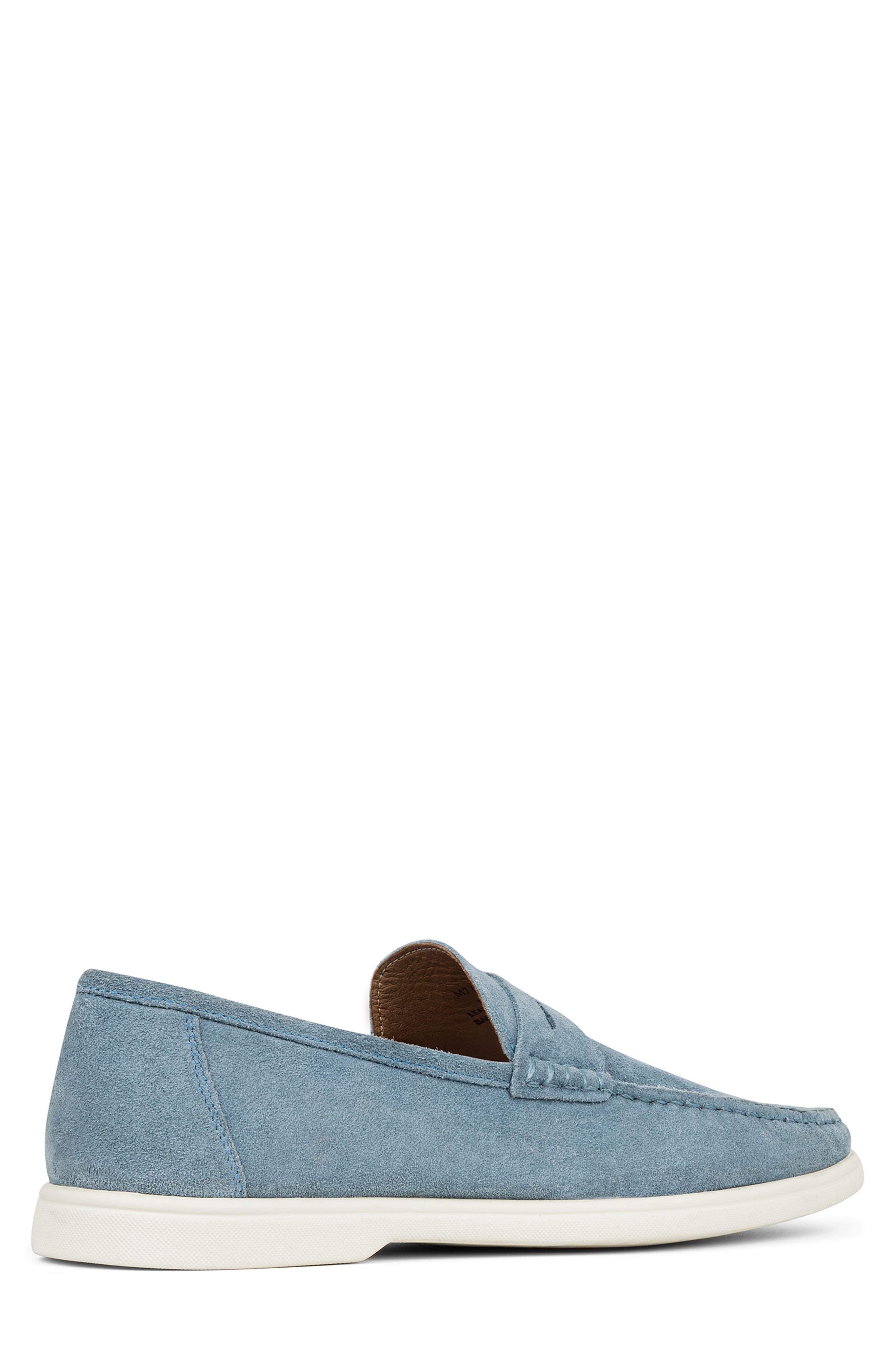 Clive Penny Loafer, Alternate, color, DENIM