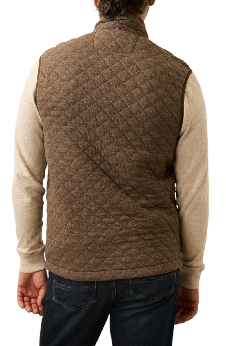 Faherty Epic Quilted Fleece Vest, Alternate, color, Mountain Branch Heather