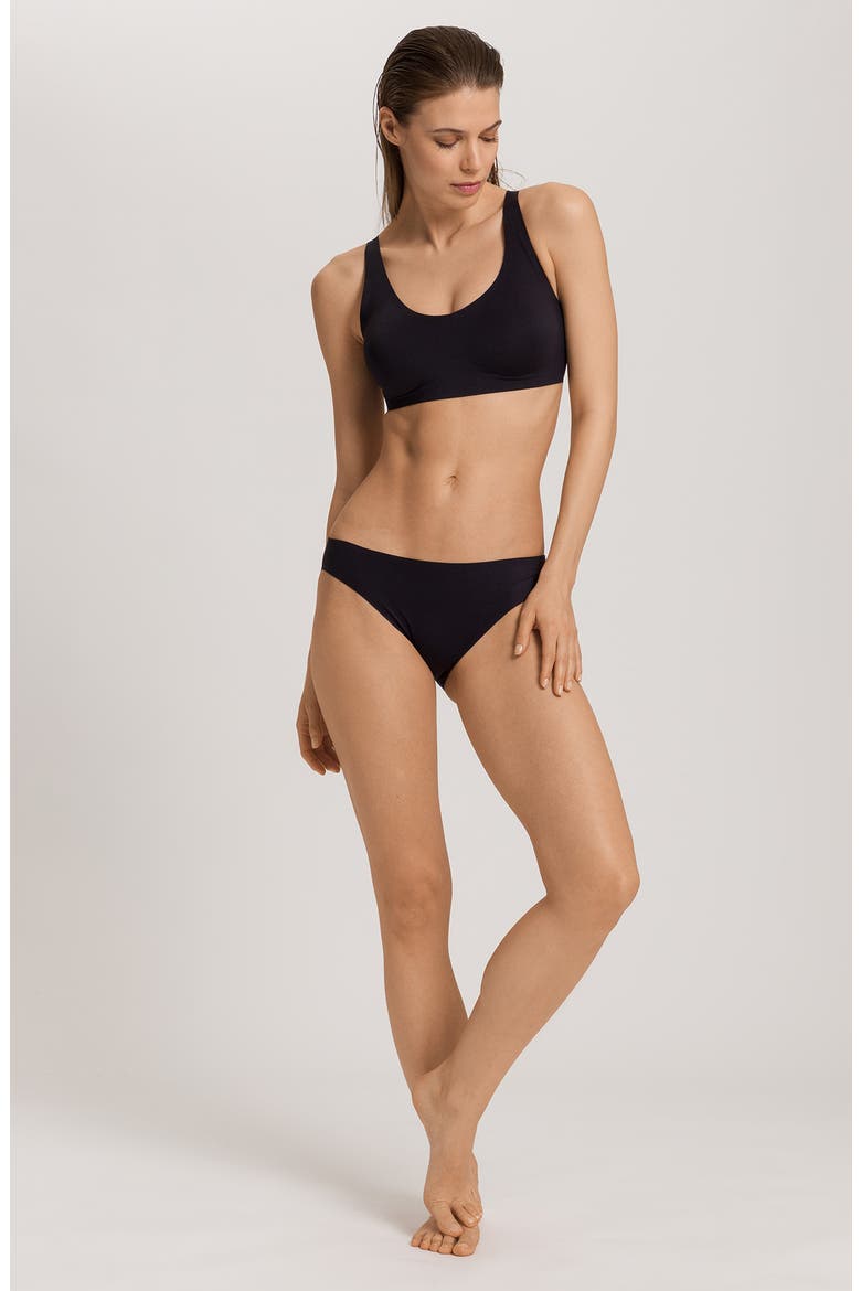 Invisible Touch High Cut Bikini, Alternate, color, BLACK