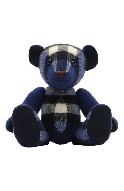 Check Cashmere Collectible Bear