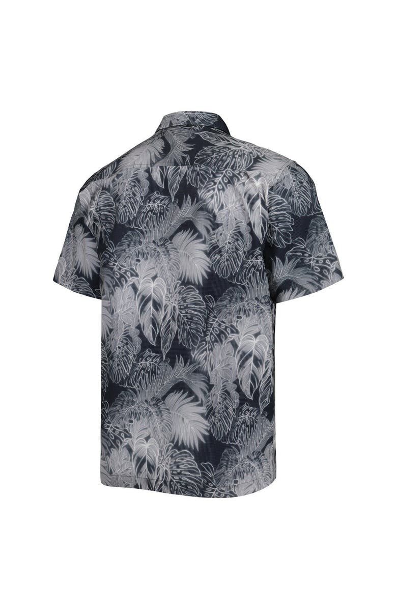 Tommy Bahama Men's Tommy Bahama Black Iowa Hawkeyes Coast Luminescent Fronds IslandZone Button-Up Camp Shirt, Alternate, color, Black