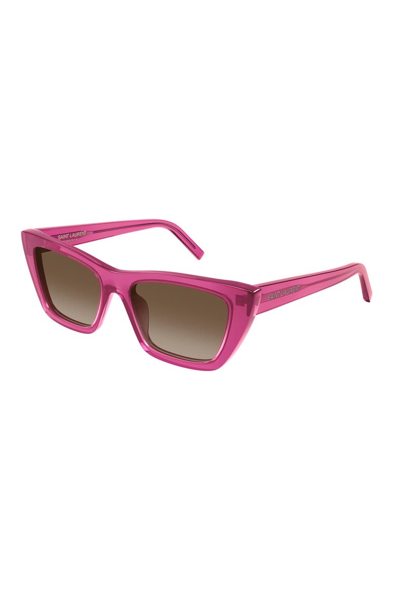 53mm Cat Eye Sunglasses, Alternate, color, PINK