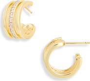 NORDSTROM RACK Demi Fine Cubic Zirconia Caged Huggie Hoop Earrings