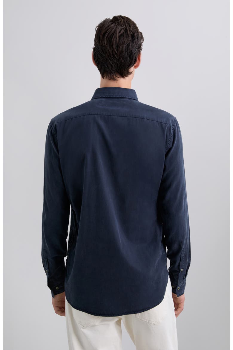 Tencel K Shirt, Alternate, color, Navy